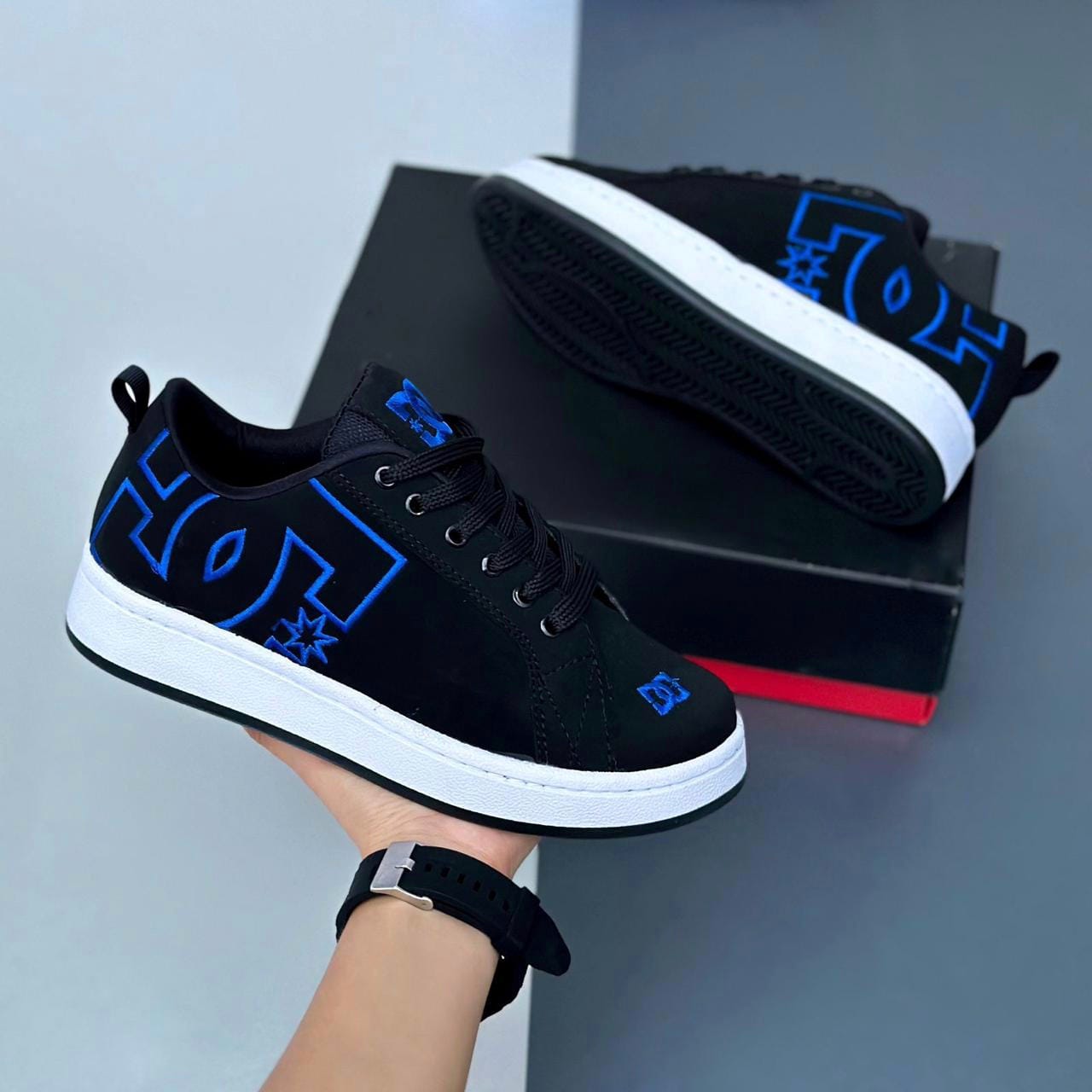 Tenis DC Shoes Negro Azul
